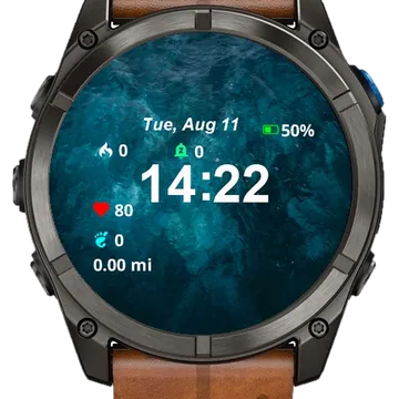 Boat Floating Water Near Shore Garmin watch face preview
