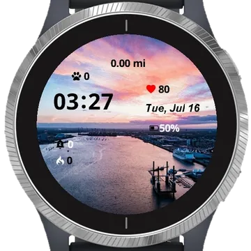 Boat Floating Garmin watch face preview