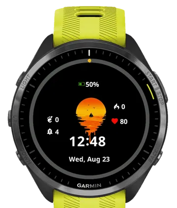 Boat In The Ocean Garmin watch face preview