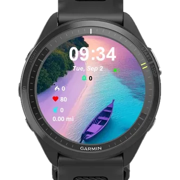 Boat Landscape Garmin watch face preview