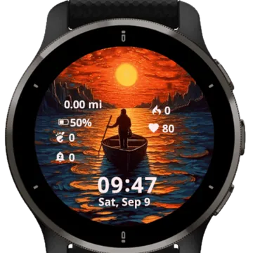 Boho Garmin watch face preview