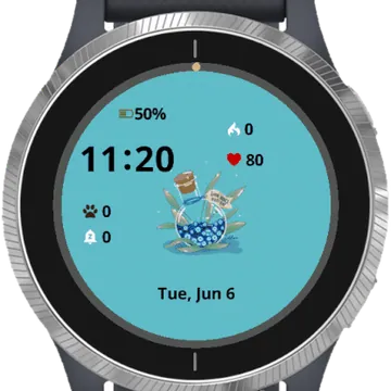 Bottle Garmin watch face preview