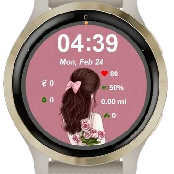 Bouquet of Beauty Garmin watch face preview