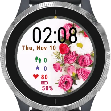 Bouquet Of Roses Garmin watch face preview