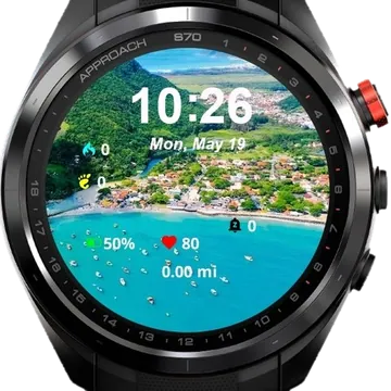 Brazil Beach Garmin watch face preview