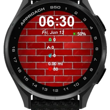 Brick Wall Garmin watch face preview