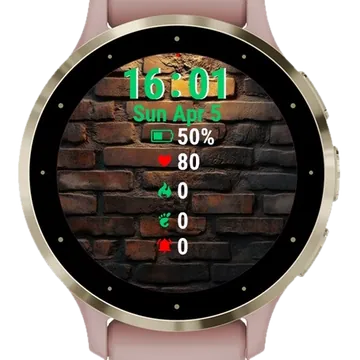 Brick Wall Light Garmin watch face preview