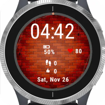 Brick Wall Spiders Garmin watch face preview