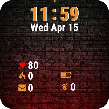 Brick Wall Garmin watch face preview