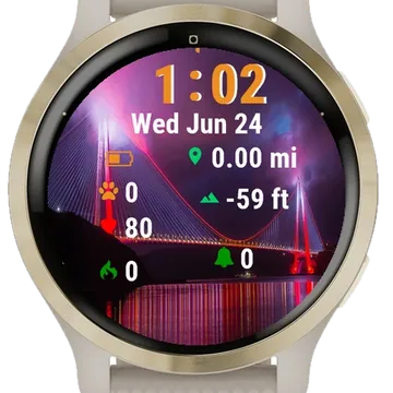 Bridge Garmin watch face preview