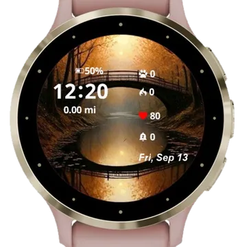Bridge Lake Garmin watch face preview