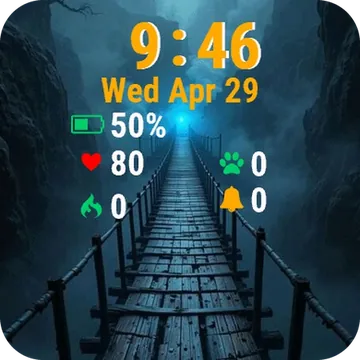 Bridge Middle Dark Forest Garmin watch face preview