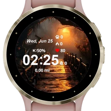 Bridge of Dusk Garmin watch face preview