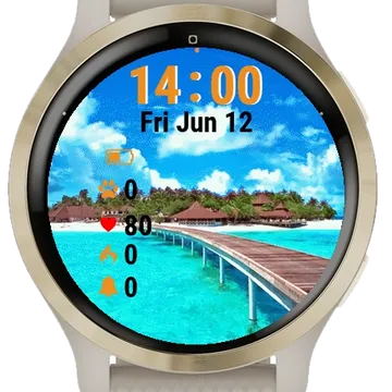 Bridge Over Ocean Garmin watch face preview