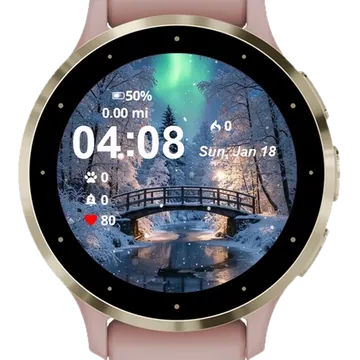 Bridge Over River Garmin watch face preview