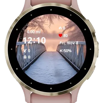 Bridge to Stillness Garmin watch face preview