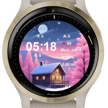 Brighten Your Holiday Season Garmin watch face preview