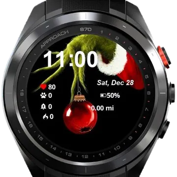 Broken Globe Garmin watch face preview