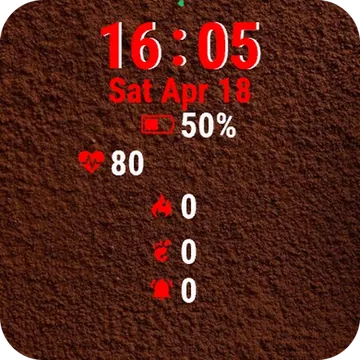Brown Surface Garmin watch face preview