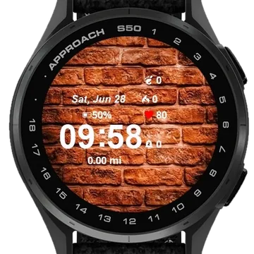 Brown Wall Garmin watch face preview