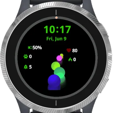 Bubble Color Garmin watch face preview