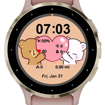 Bubu and Dudu Garmin watch face preview