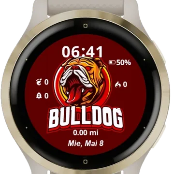 Bull Dog Garmin watch face preview