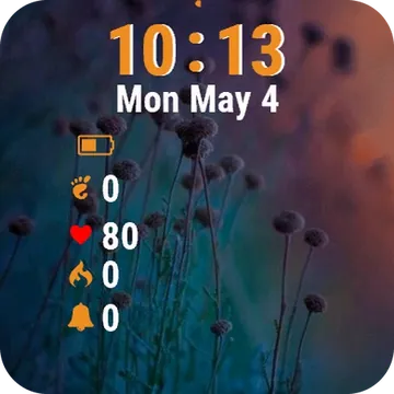 Bunch Flowers Blur Garmin watch face preview