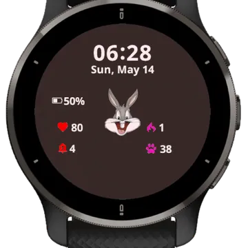 Bunny Garmin watch face preview