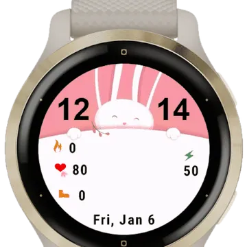 Bunny Garmin watch face preview