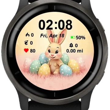 Bunny Easter Garmin watch face preview