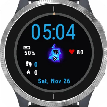 Burning Dice Garmin watch face preview