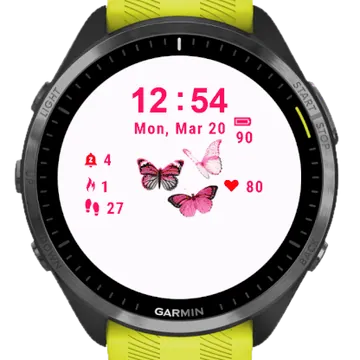 Butterfly Garmin watch face preview