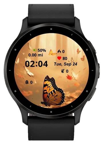 Butterfly Garmin watch face preview