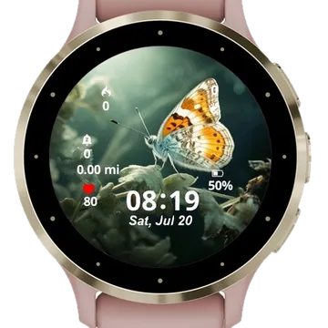 Butterfly Blossom Garmin watch face preview