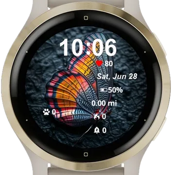 Butterfly Color Garmin watch face preview