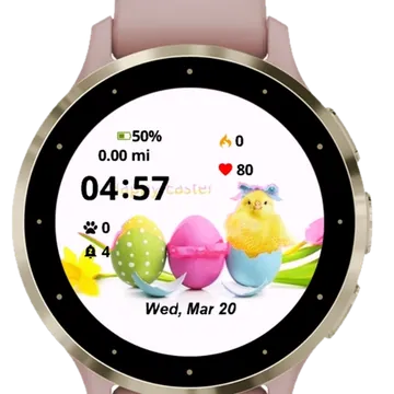 Butterfly Eggs Garmin watch face preview