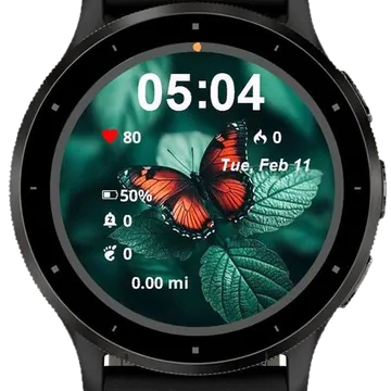 Butterfly Nature Garmin watch face preview