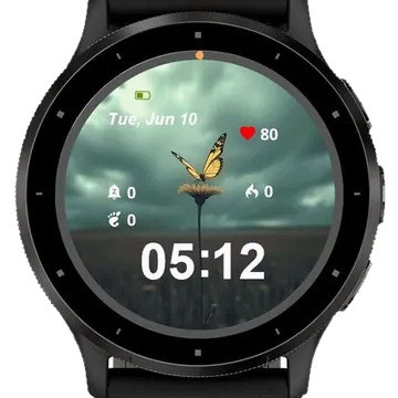 Butterfly Nature Garmin watch face preview