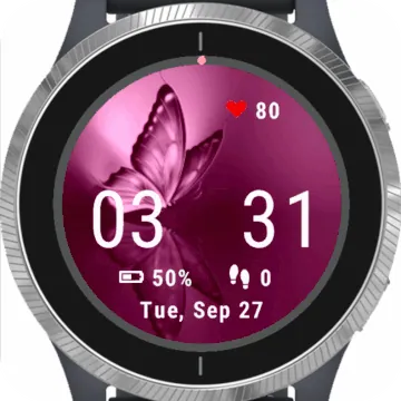 Butterfly Garmin watch face preview