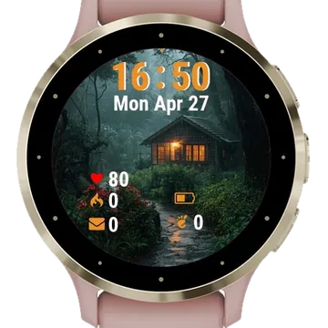 Cabin Middle Forest Garmin watch face preview