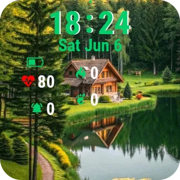 Cabin Sits Shore Garmin watch face preview