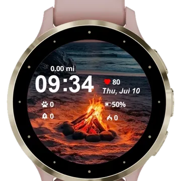 Camping Garmin watch face preview
