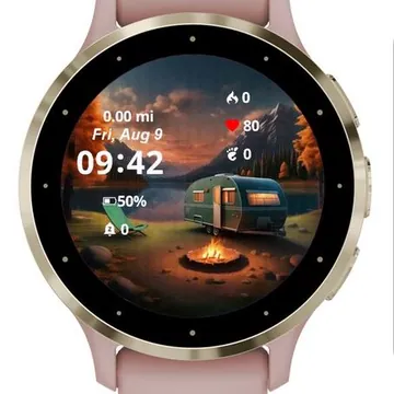 Camping Garmin watch face preview