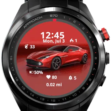 Car Aesthetic Garmin watch face preview