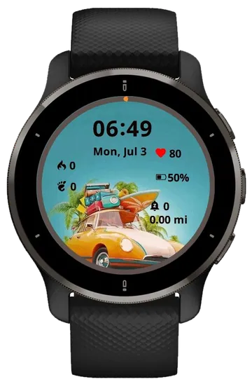 Car Vibes Garmin watch face preview
