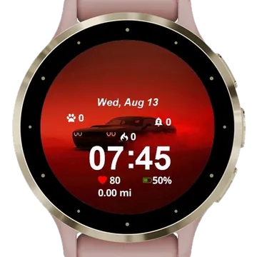 Car Garmin watch face preview