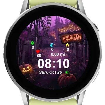 Carnaval Halloween Garmin watch face preview
