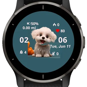 Cartoon Like Dog Garmin watch face preview