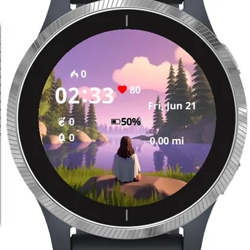Cartoony Jesus Christ Lifestyle Garmin watch face preview